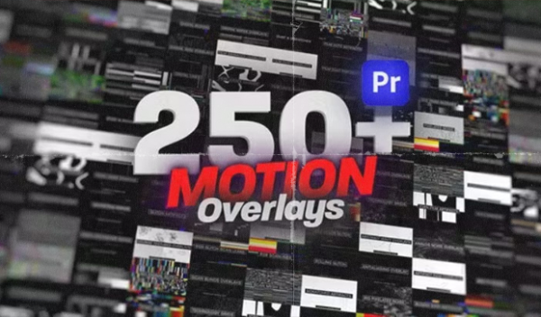 250 Motion Overlays Pack for Premiere Pro