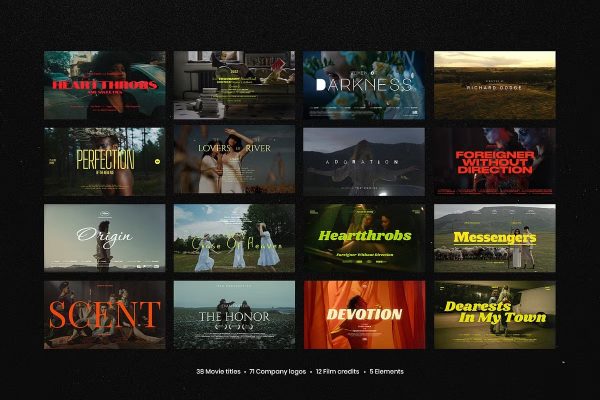 Creative Market - Movie Titles Vol.2