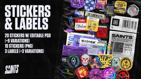 Gumroad - Saints Designer - Stickers & Rótulos - Deluxe Edition