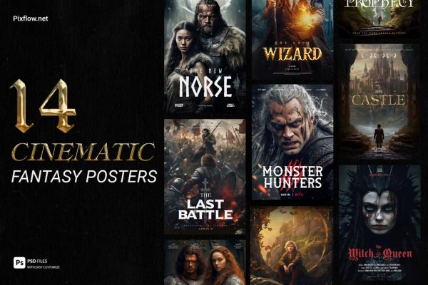 Pixflow – Cinematic Fantasy Posters
