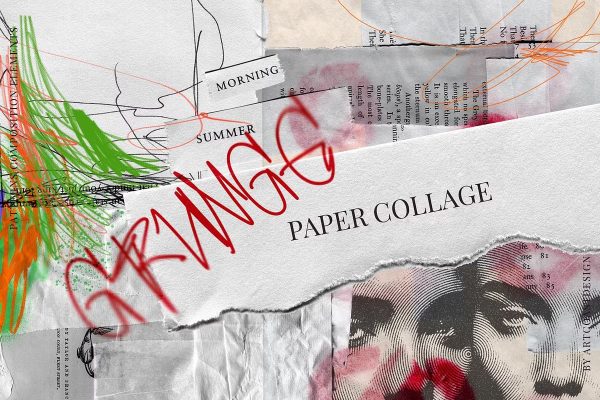 Scribbles & Paper Collage