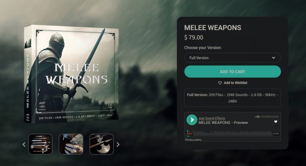 Just Sound Effects - Melee Weapons