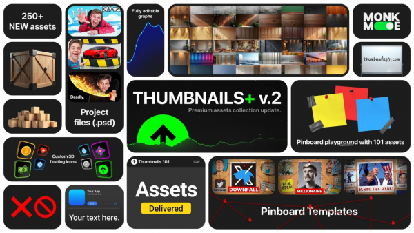 Thumbnails101 - Thumbnails+ Assets Pack v2