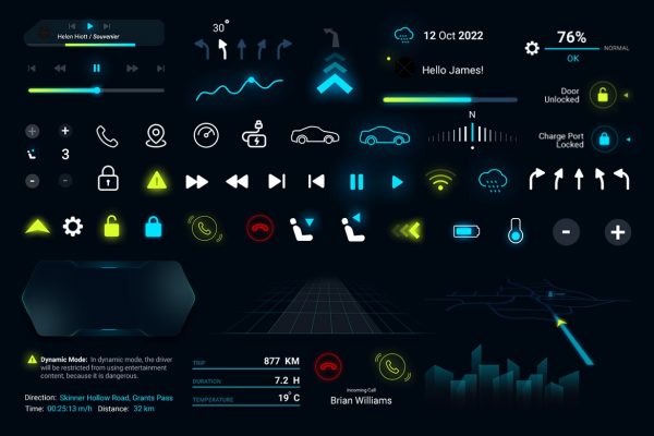 Pixflow - Smart Car HUD V.1 [PSD]