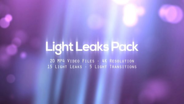 Animated Light Leaks Overlays Pack