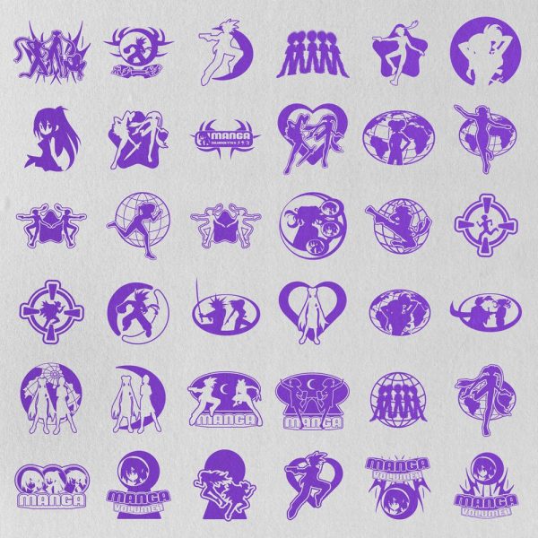 80+ Anime Silhouettes and Graphics Assets Pack