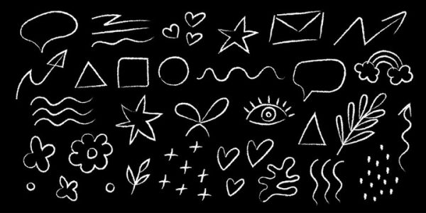 Doodleboard Elements Collection — Chalkboard Elements Collection