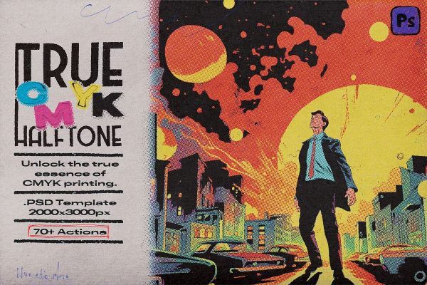 Creative Market - True Cmyk Halftone