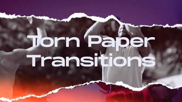 Shredded Paper Transition — Transition with torn paper