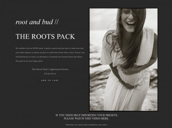 Root and bud - THE ROOTS PACK