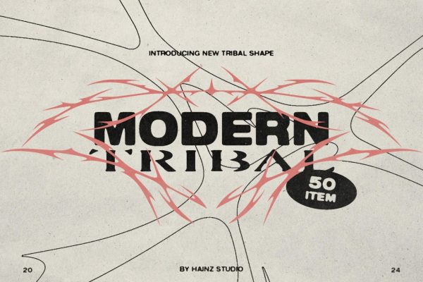 Pixelbuddha - Modern Tribal Vector Shapes [AI, EPS, PNG, SVG]